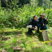 Dian Fossey Grave Visit, Tomb Hiking Safaris Rwanda in Volcanoes National Park